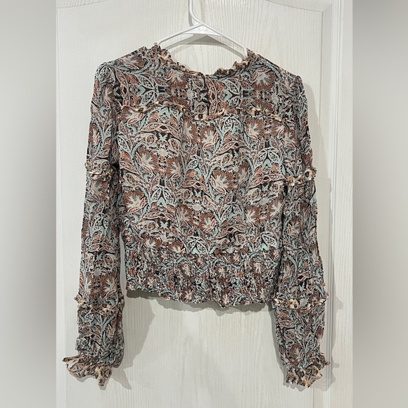 FINAL PRICE NWT Anthropologie Multicolor Patterned Blouse - Picture 6 of 6